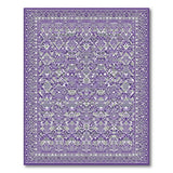 Purple Grey Geometric Diamond Area Rug