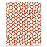 Terracotta Hexagon Geometric Area Rug