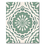Green Sage Green Persian Medallion Area Rug