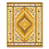 Bold Yellow Southwestern Diamond Area Rug