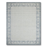 Grey Geometric Modern Grey Geometric Border Area Rug