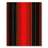 Geometric Modern Red Bold Red Black Geometric Stripe Area Rug