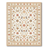 Traditional Persian Ivory Persian Floral Area Rug