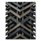 Zigzag Architectural Grey Area Rug