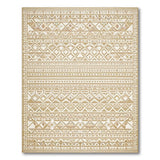 Beige Geometric Heritage Tribal No. 5 Area Rug