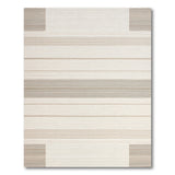Beige Neutral Striped Woven Beige and Neutral Area Rug