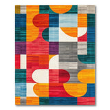 Vibrant Geometric Multi-Color No. 16 Area Rug