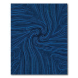 Swirling Navy Blue Abstract Area Rug