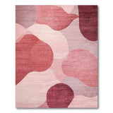 Pink Abstract Pink Organic Shapes Area Rug