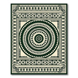 Beige and Neutral Ornate Persian Mandala Area Rug