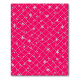 Pink Snowflake Lattice Area Rug