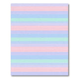 Soft Pastel Stripe Washable Area Rug
