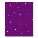 Purple Purple Starry Night Area Rug