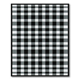 Rustic Farmhouse Black and White Bold Black White Checkered Area Rug
