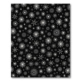 Starry Burst Black White Area Rug