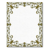 Ornate Gold Acanthus Leaf Area Rug