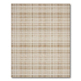 Beige and Neutral Beige Plaid Woven Area Rug