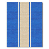 Navy Blue and Beige Striped Coastal Area Rug