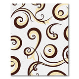 Brown Tan Swirling Abstract Area Rug