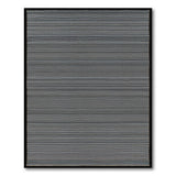 Geometric Modern Bold Black White Horizontal Stripe Area Rug