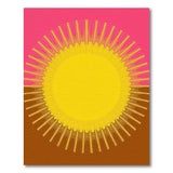 Geometric Modern Vibrant Sunburst Geometric Area Rug