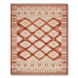 Terracotta Diamond Lattice Southwestern Rug