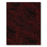 Crimson Swirl Abstract Area Rug