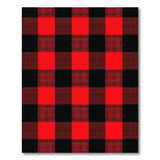 Red Classic Red Black Buffalo Plaid Area Rug