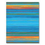 Geometric Modern Multi-color and Patterns Vibrant Multi-Color Stripe Area Rug