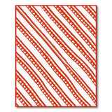 Bold Red Diagonal Stripe Area Rug