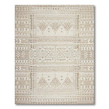 Beige and Neutral Heritage Tribal Geometric Beige Area Rug