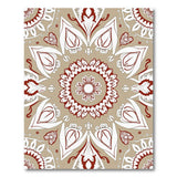 Beige Persian Floral Mandala Rug