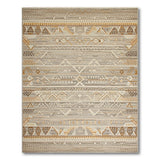 Southwestern Beige and Neutral Beige Grey Southwestern Geometric Area Rug