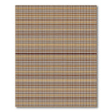 Rustic Farmhouse Brown Tan Plaid Rustic Area Rug