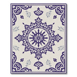 Purple Ornate Medallion Persian Rug