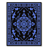 Elegant Blue Persian Medallion Area Rug