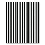 Geometric Modern Bold Vertical Stripe Bold Black White Vertical Stripe Area Rug