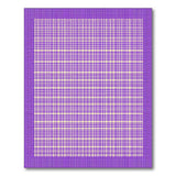 Purple Checkered Plaid Area Rug