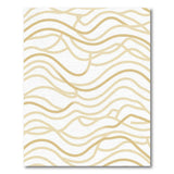 Beige and Neutral Flowing Beige Wave Abstract Area Rug