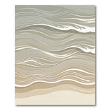 Layered Abstract Waves Area Rug