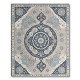 Navy Persian Medallion Area Rug