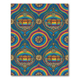 Rainbow Compass Treasure Area Rug