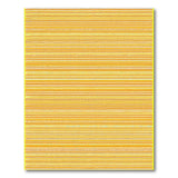 Vibrant Yellow Striped Geometric Area Rug