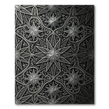 Ornate Grey Star Filigree Area Rug