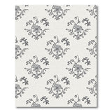 Elegant Black White Floral Vintage Area Rug