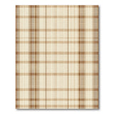 Rustic Beige Plaid Area Rug