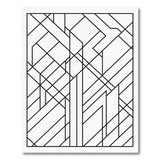 Modern Geometric Black White No. 24 Area Rug