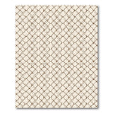 Geometric Modern Beige and Neutral Beige Lattice Geometric Area Rug