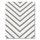 Grey Chevron Stripe Area Rug