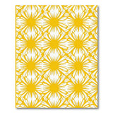 Vibrant Yellow Daisy Lattice Area Rug